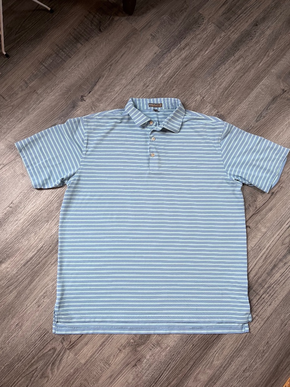 Peter Millar summer comfort Striped S/S Performance Polo Shirt (Men's XL) pastel